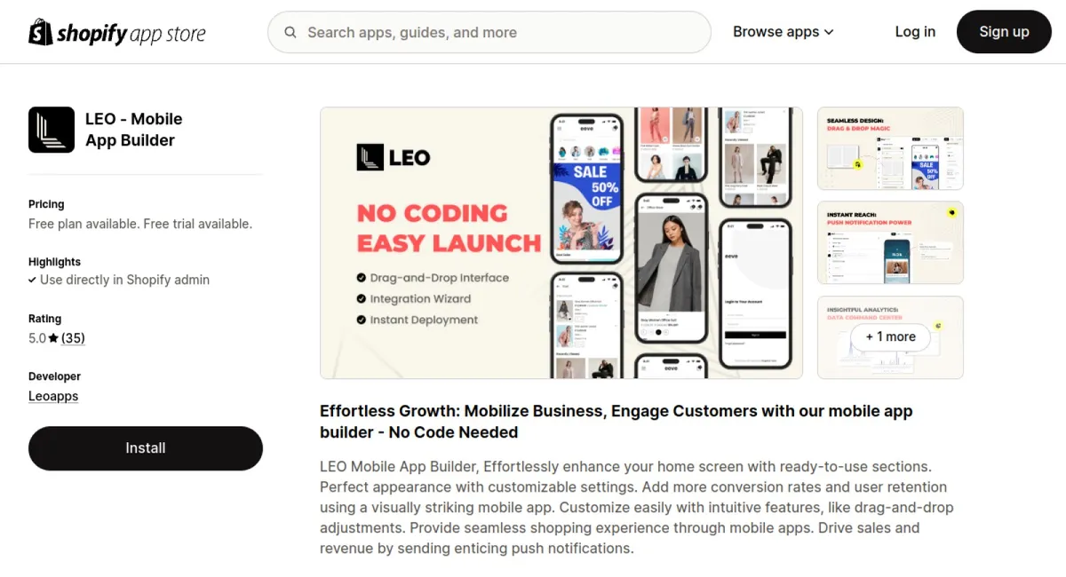 LEO ‑ Mobile App Builder cover