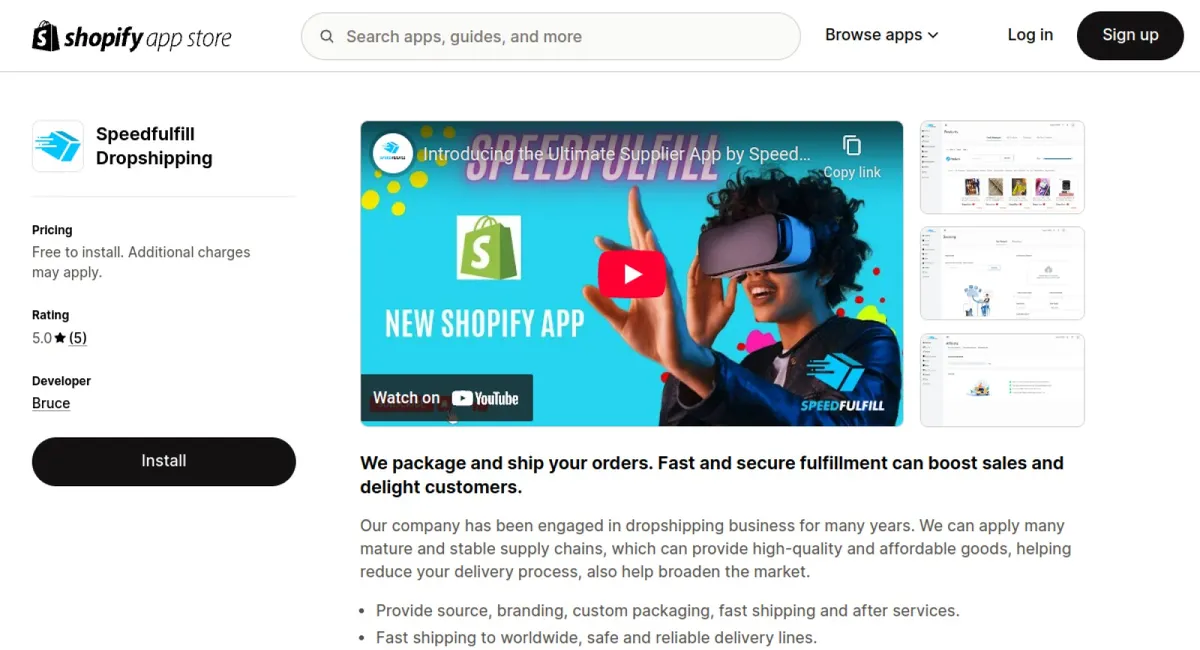 Speedfulfill Dropshipping cover