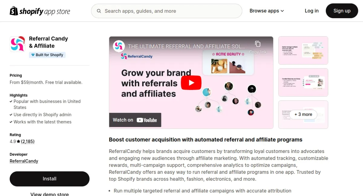 Referral Candy &amp; Affiliate cover