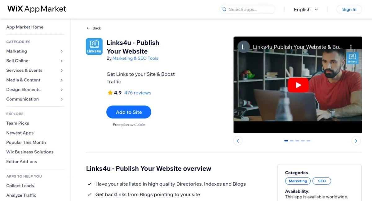 Links4u - Publish Your Website cover