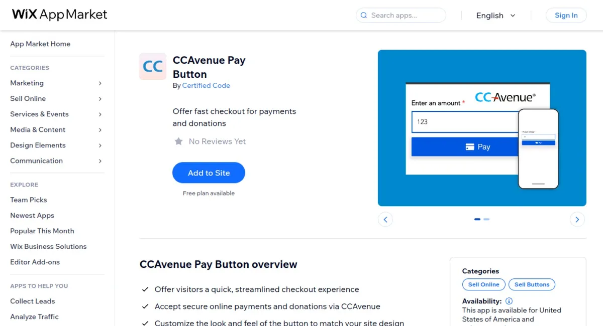 CCAvenue Pay Button cover