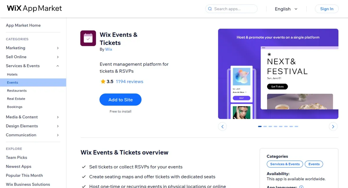 Wix Events &amp; Tickets cover