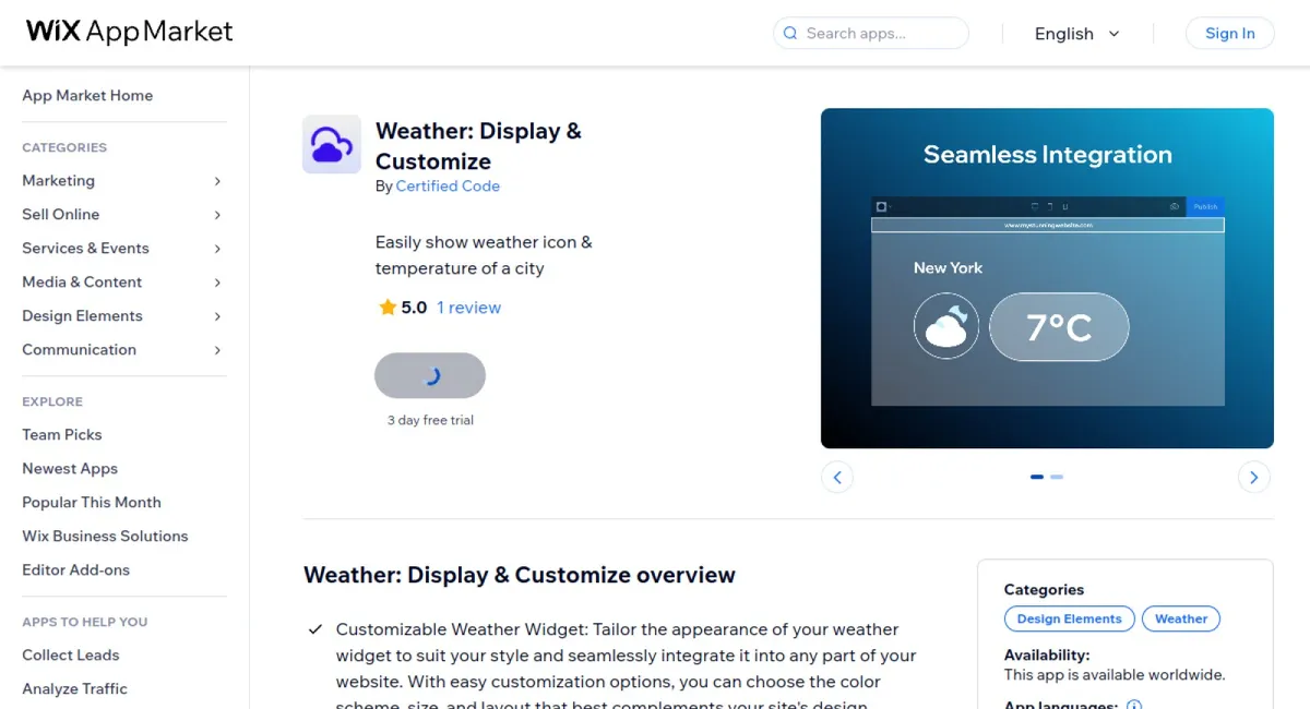 Weather: Display &amp; Customize cover