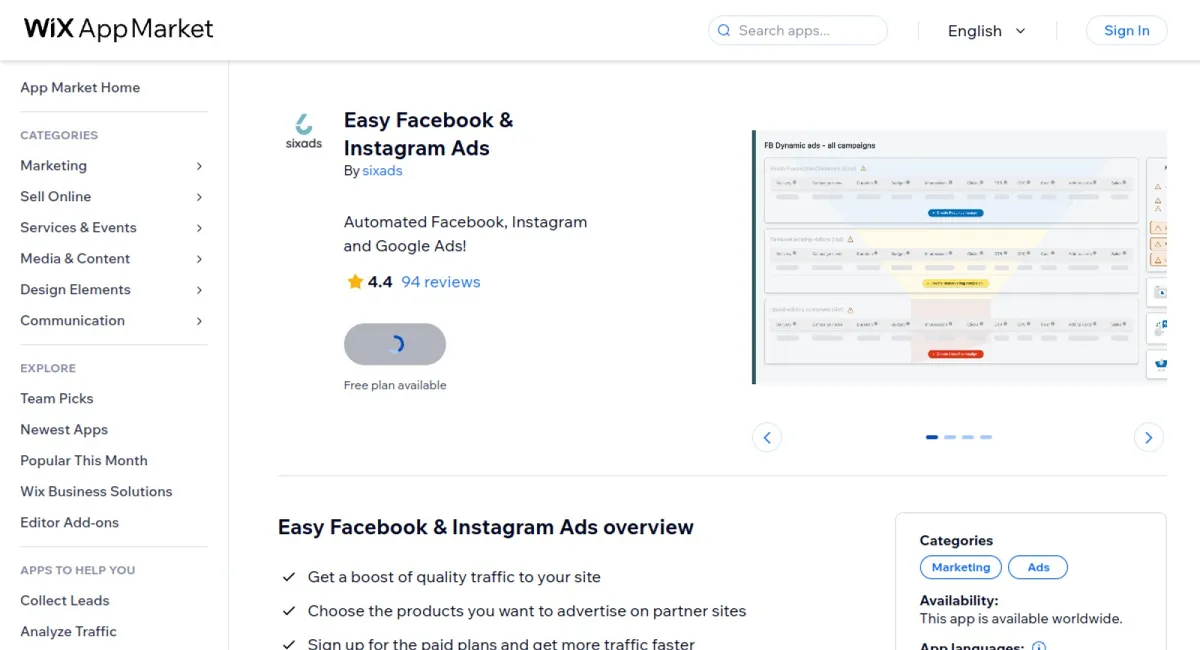 Easy Facebook &amp; Instagram Ads cover