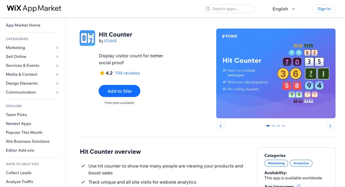 Hit Counter cover