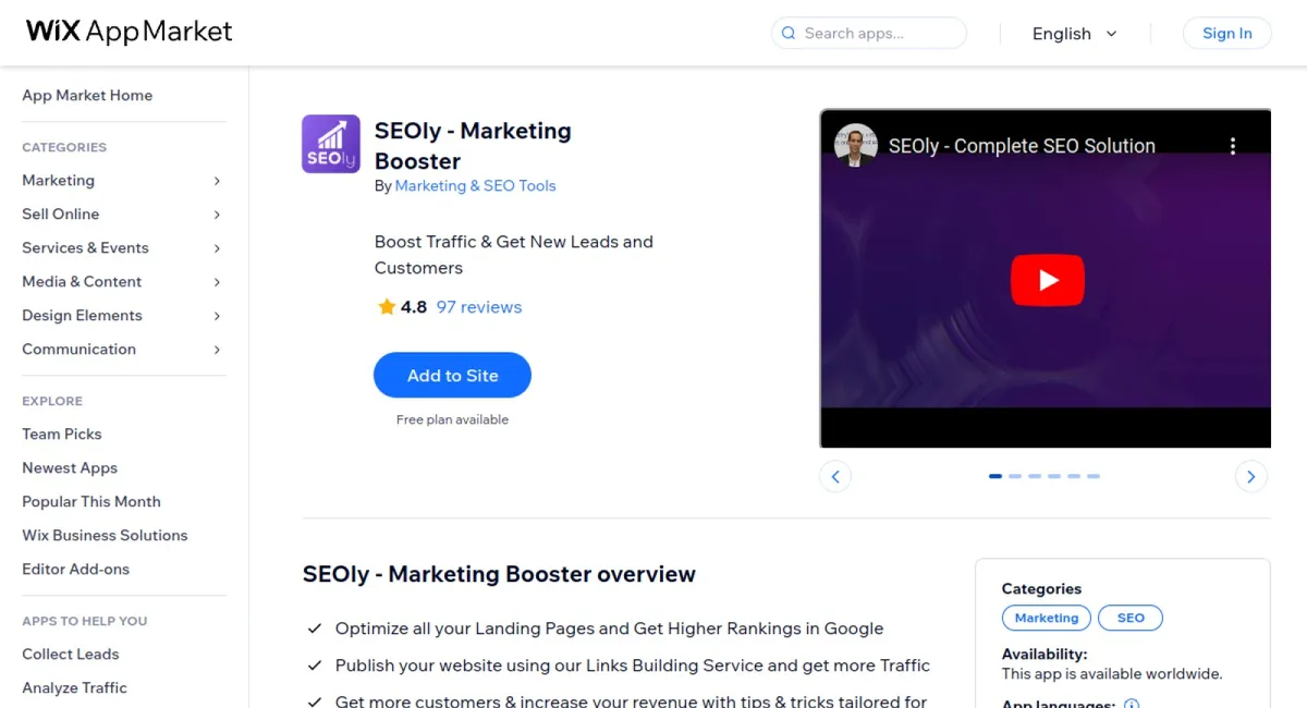 SEOly - Marketing Booster cover