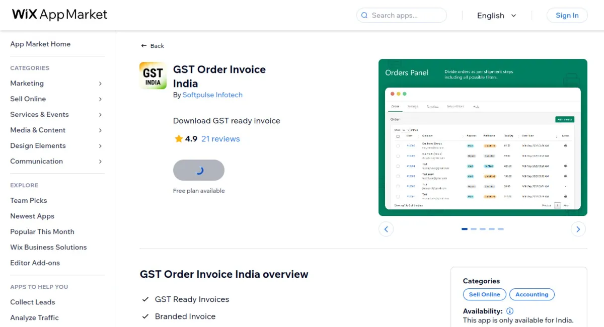 GST Order Invoice India cover