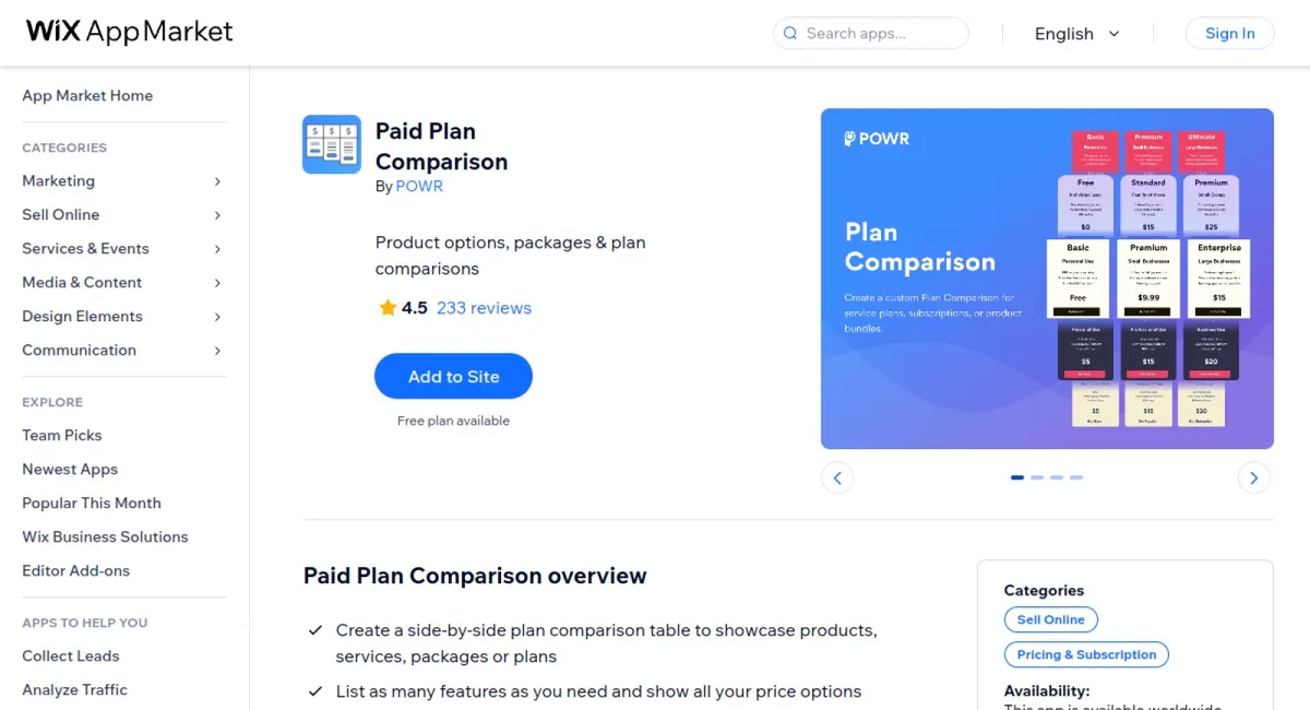 Paid Plan Comparison cover