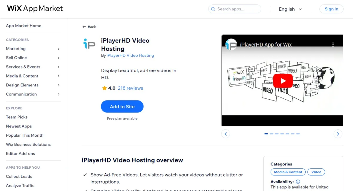 iPlayerHD Video Hosting cover