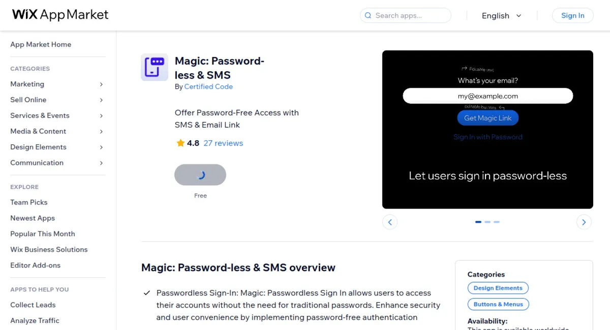 Magic: Password-less &amp; SMS cover