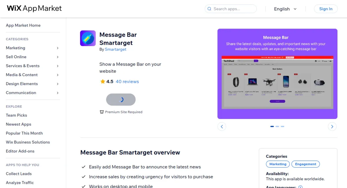 Message Bar Smartarget cover