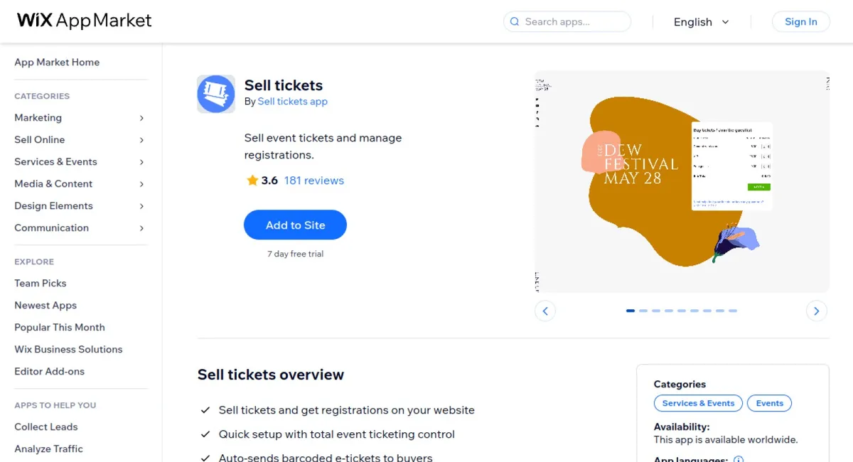 Sell tickets cover