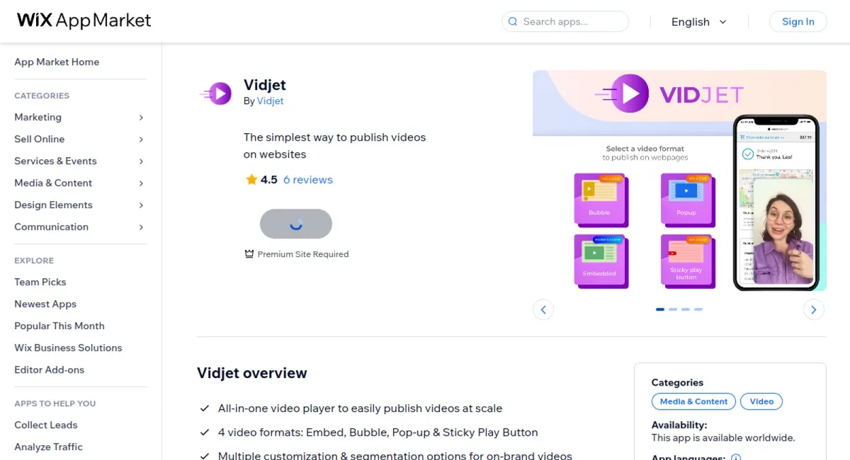 Vidjet cover