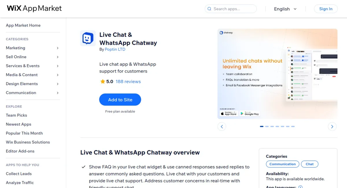 Live Chat &amp; FAQ Chatway cover