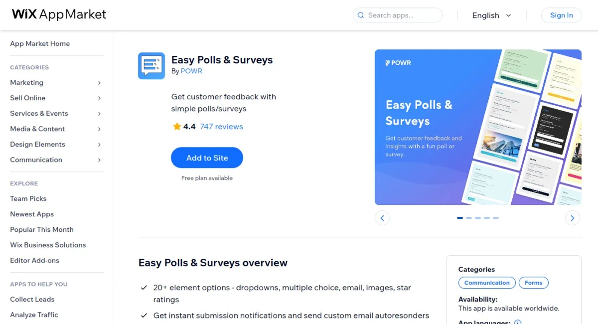 Easy Polls &amp; Surveys cover