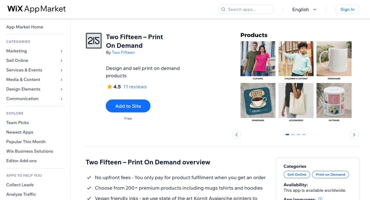Two Fifteen – Print On Demand cover