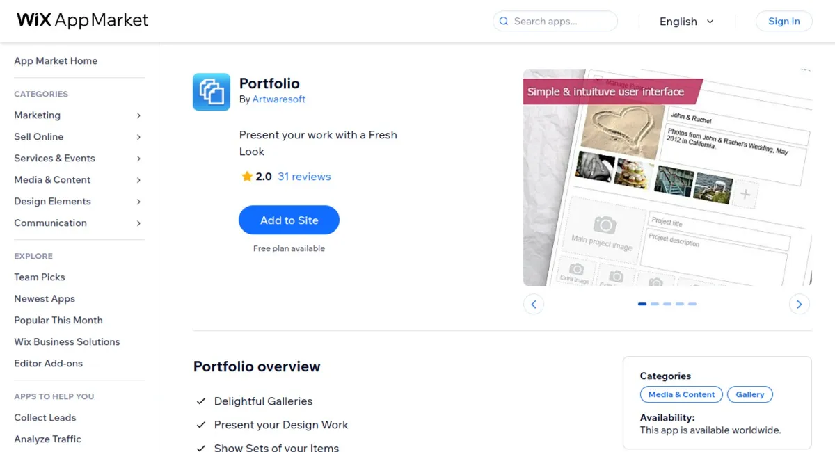 Portfolio cover