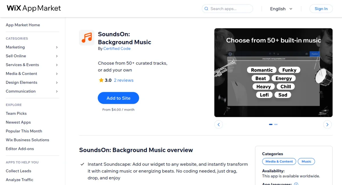 SoundsOn: Background Music cover