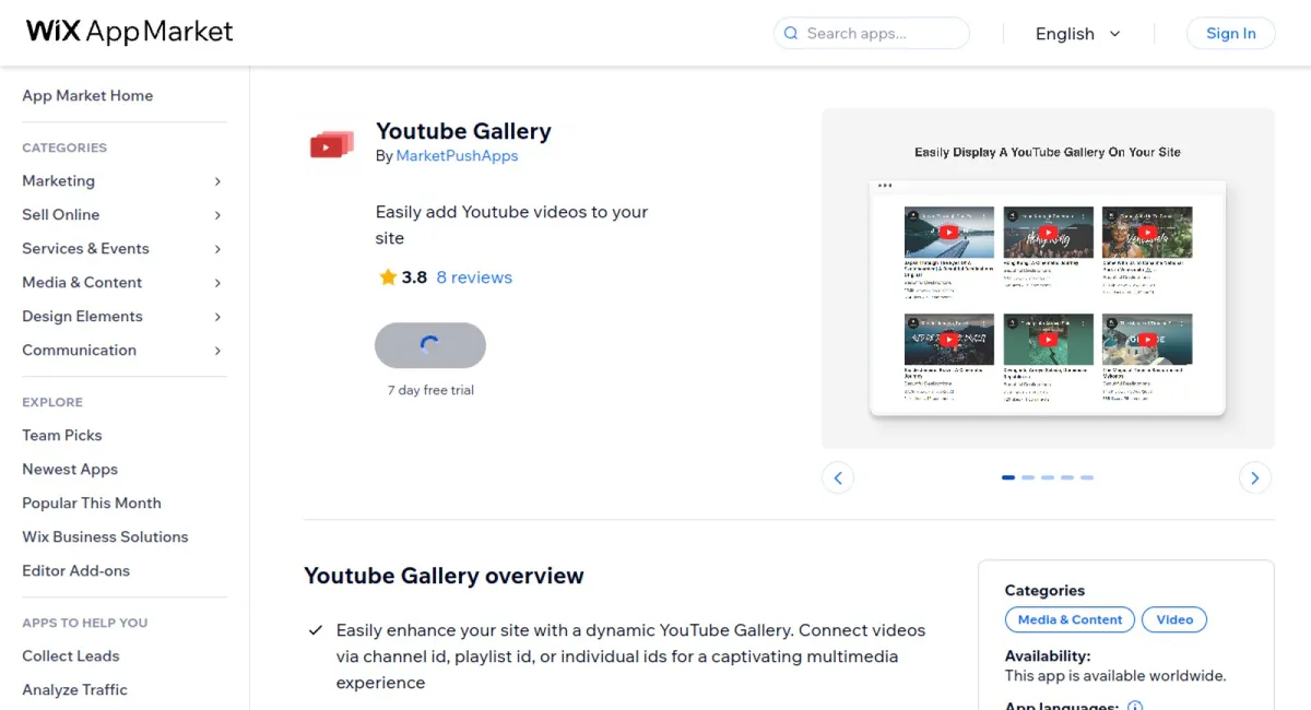 Youtube Gallery cover