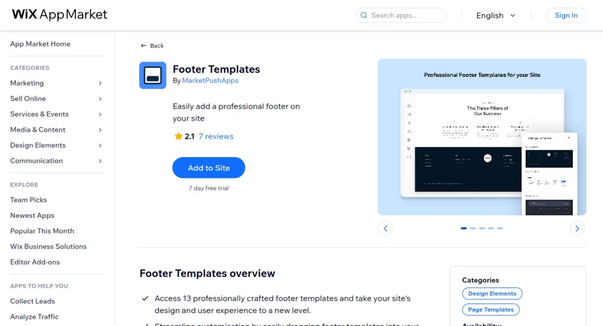 Footer Templates cover