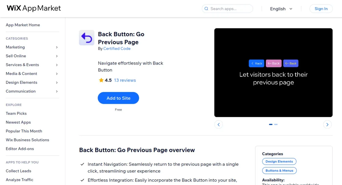 Back Button: Go Previous Page cover