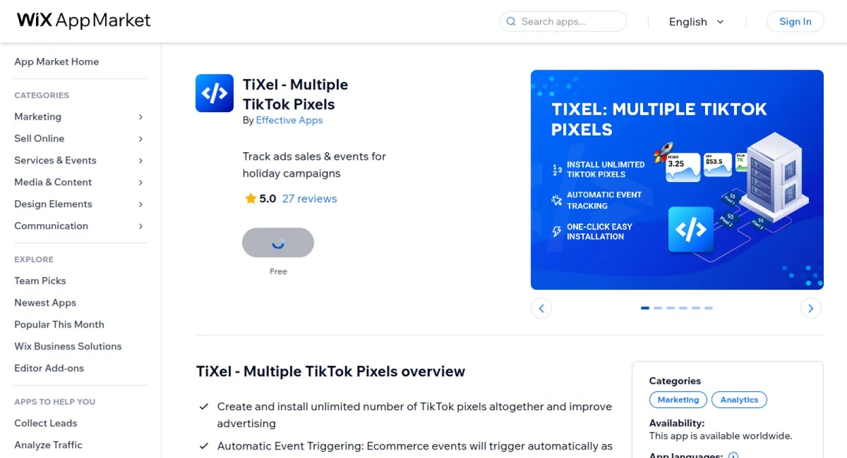 TiXel ‑ Multiple TikTok Pixels cover