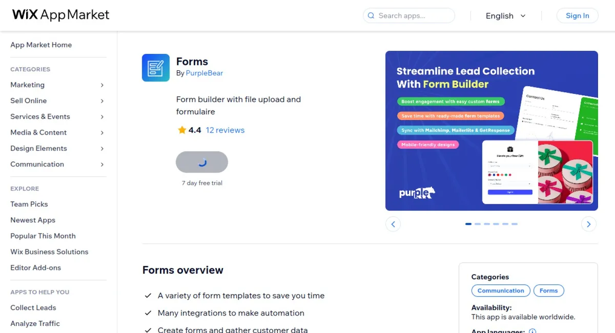 Forms cover