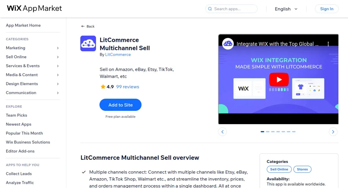 LitCommerce Multichannel Sell cover