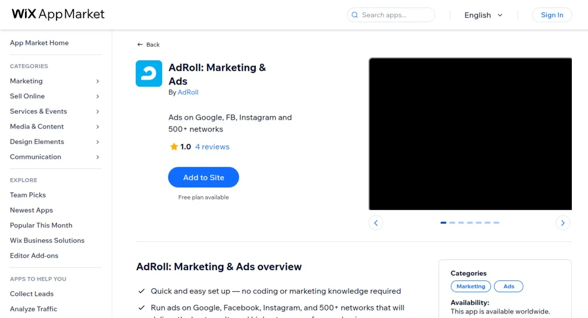 AdRoll: Marketing &amp; Ads cover