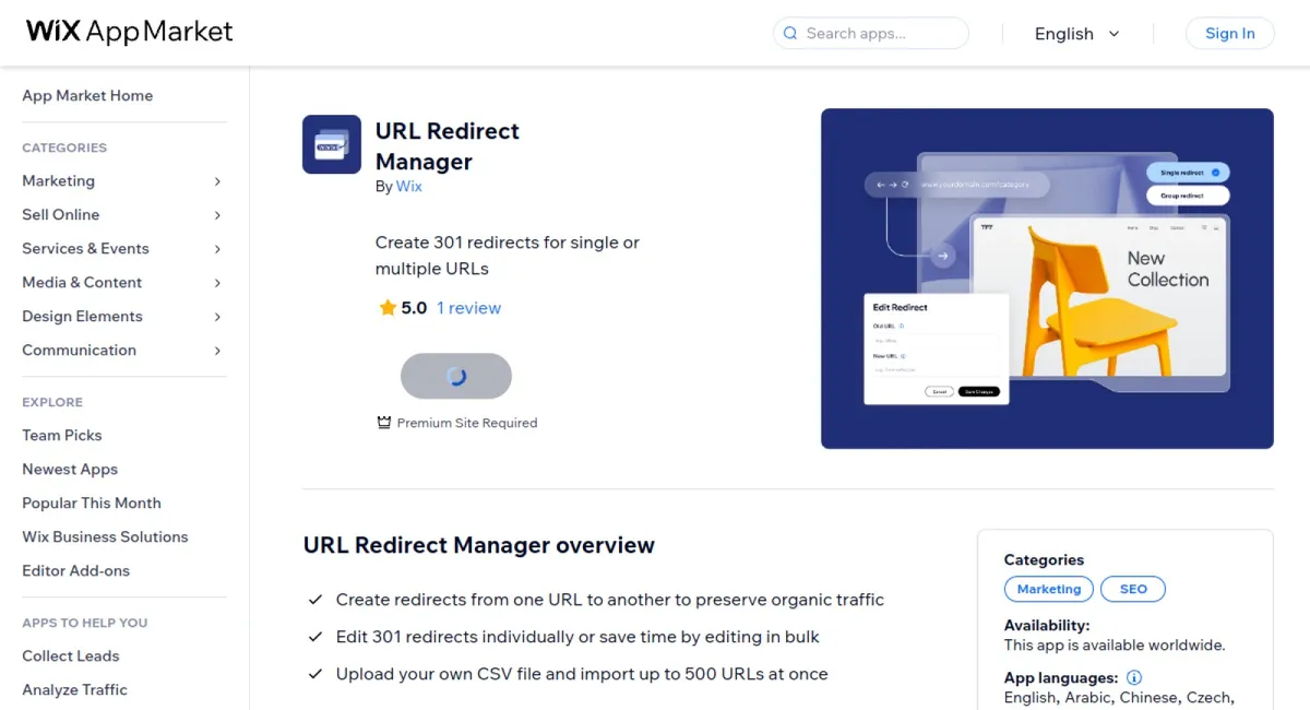 URL Redirect Manager cover