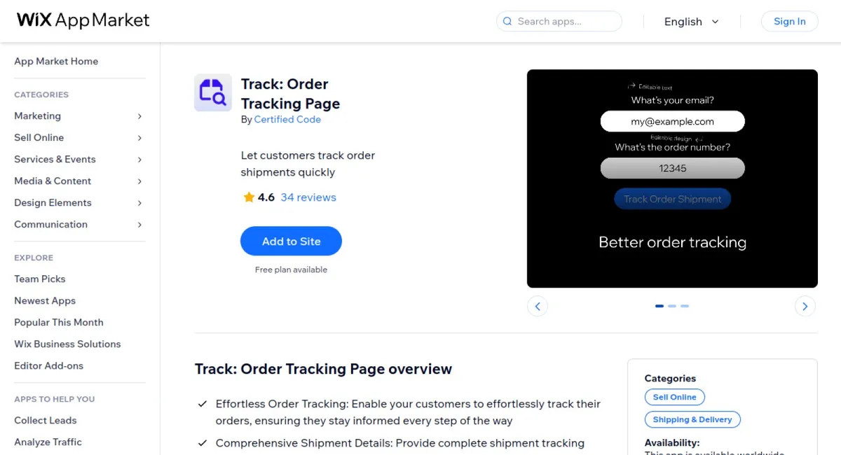 Track: Order Tracking Page cover