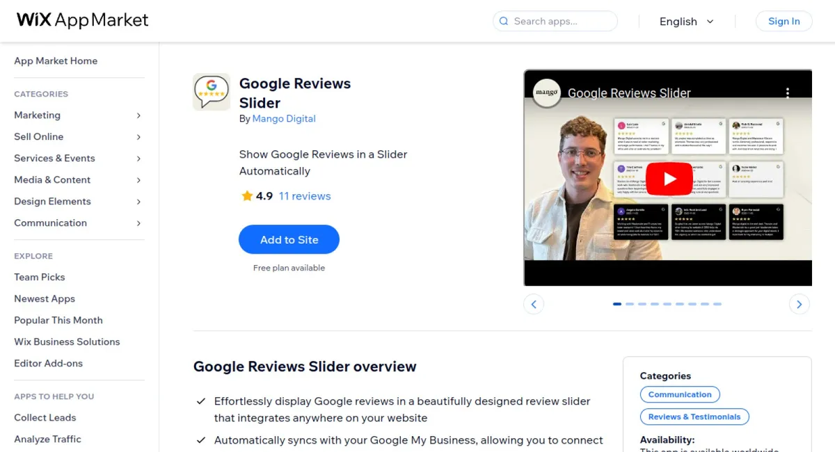 Google Reviews Slider cover