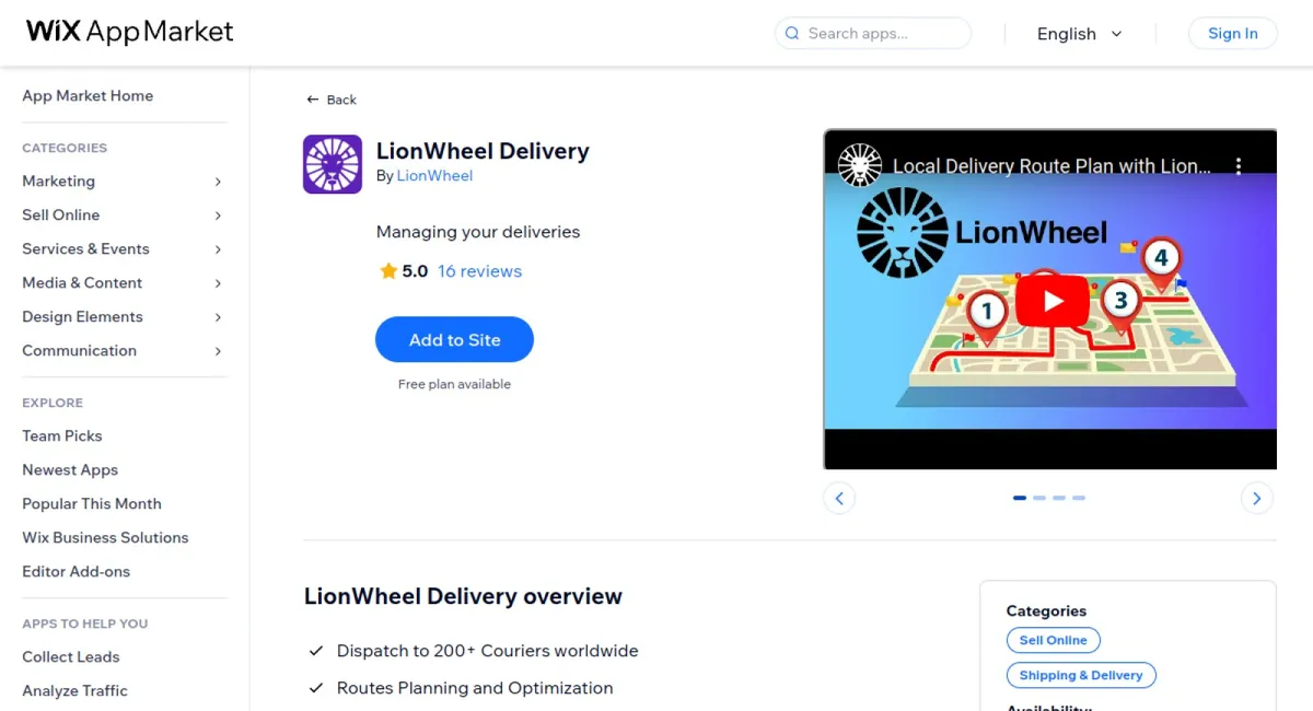 LionWheel Delivery cover