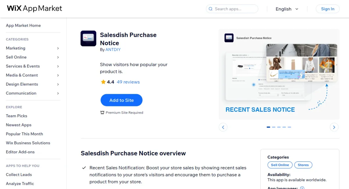 Salesdish Purchase Notice cover