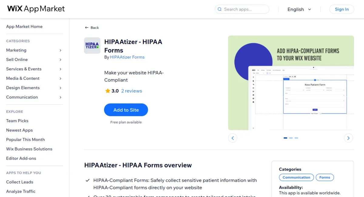 HIPAAtizer - HIPAA Forms cover