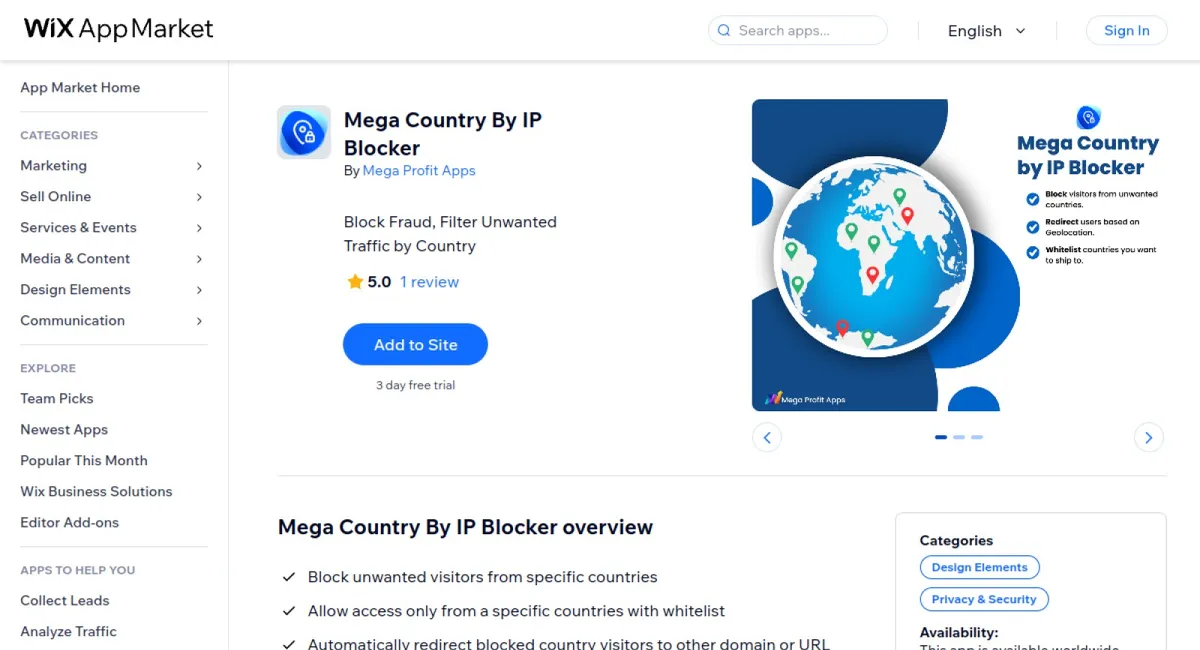 Mega Country By IP Blocker cover