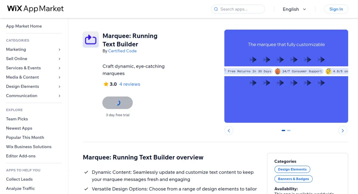 Marquee: Running Text Builder cover