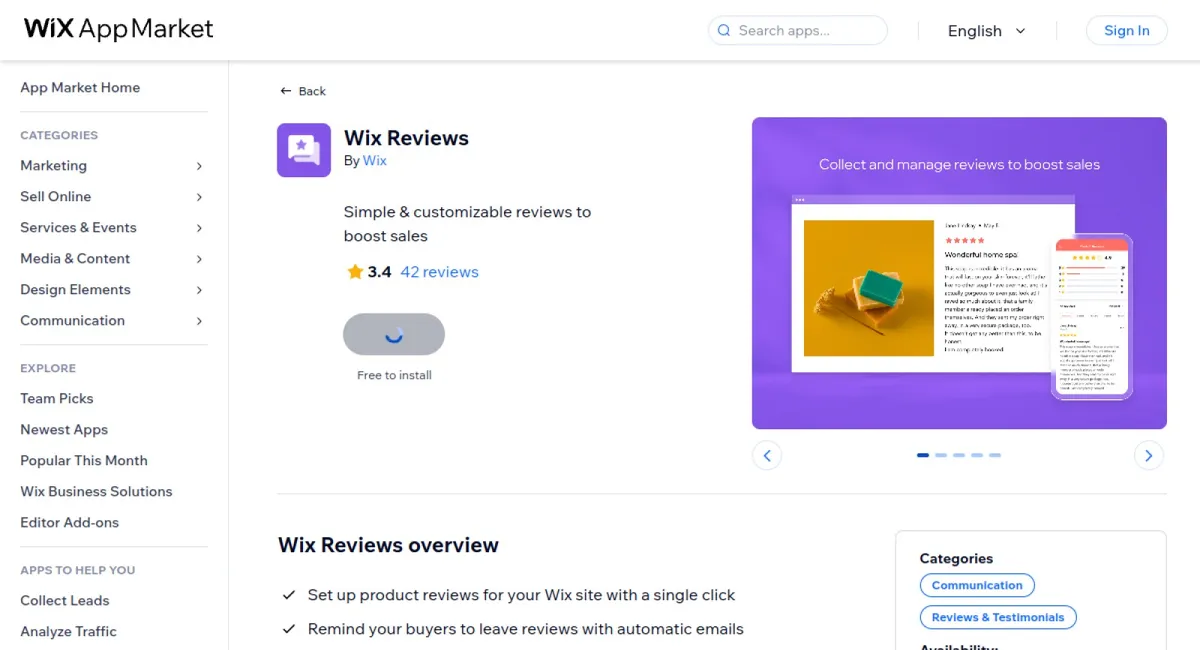 Wix Reviews cover