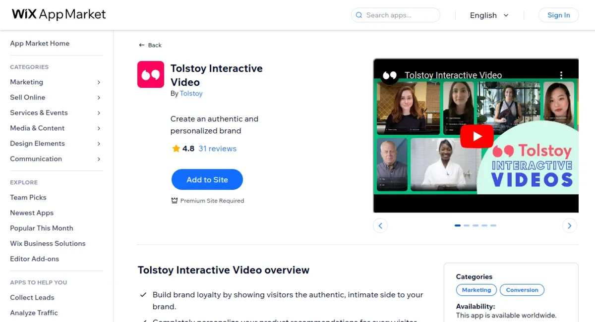 Tolstoy Interactive Video cover