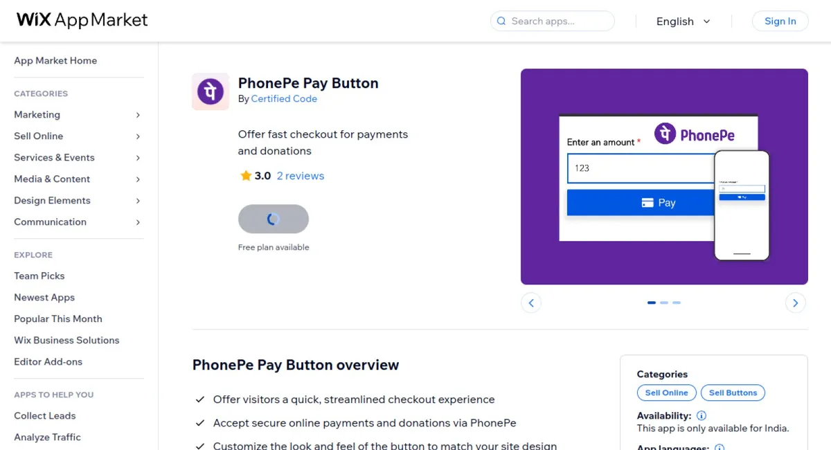 PhonePe Pay Button cover