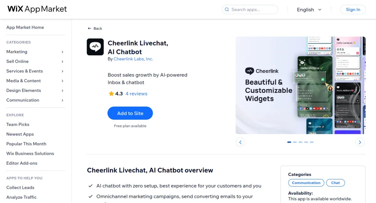 Cheerlink Livechat, AI Chatbot cover