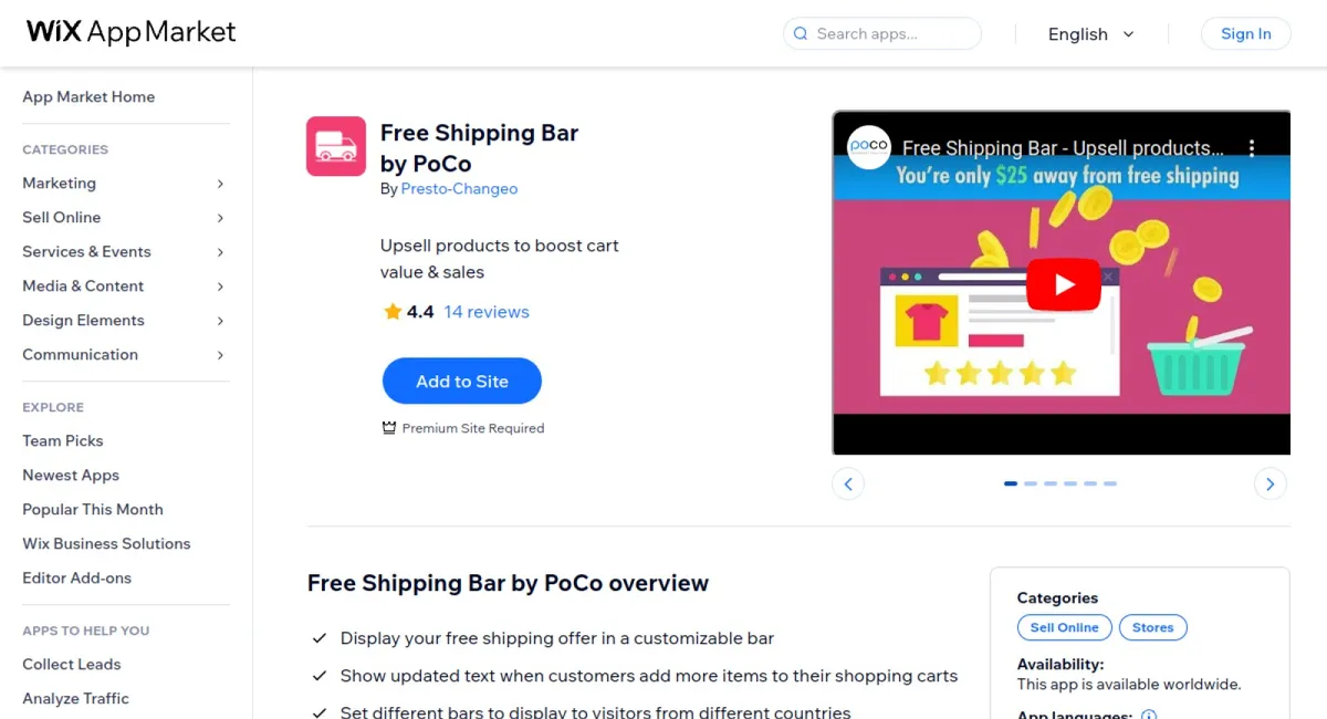 Free Shipping Bar by PoCo cover