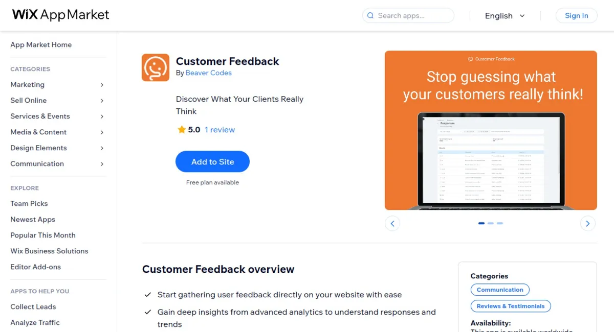 Customer Feedback cover