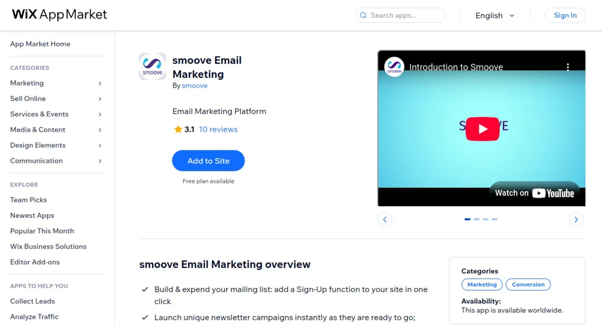 smoove Email Marketing cover