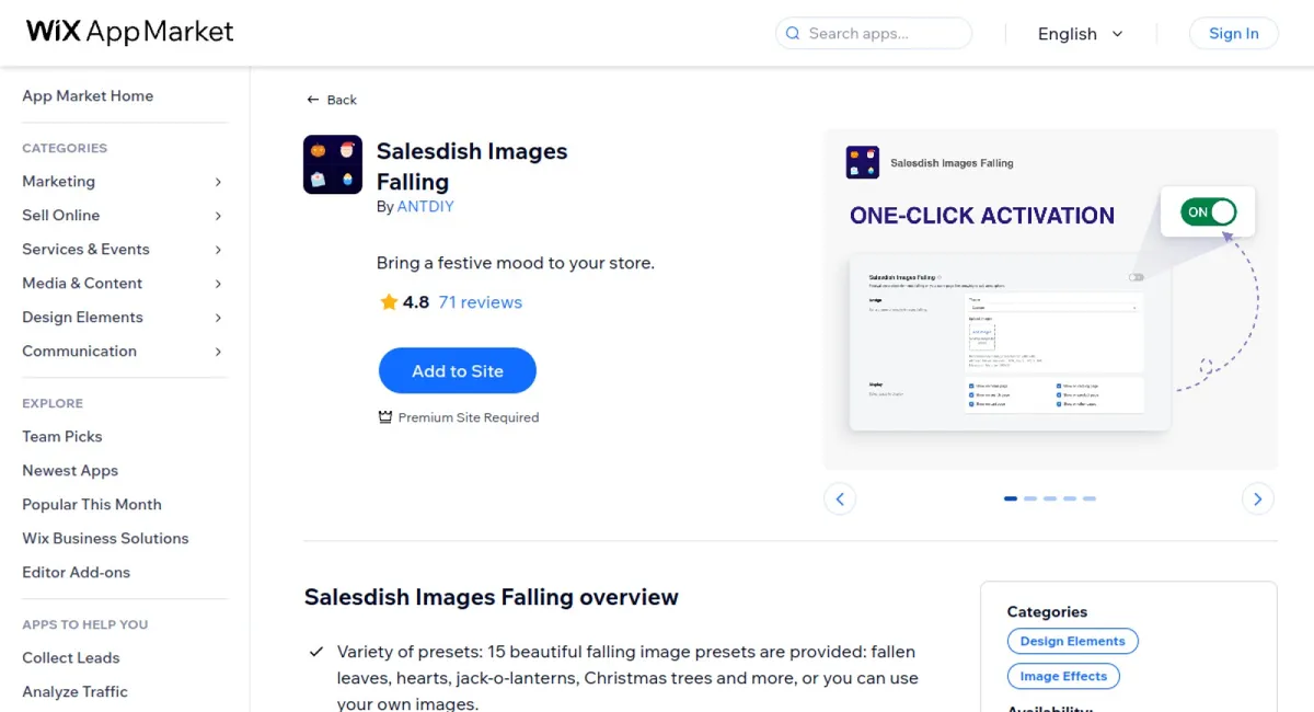 Salesdish Images Falling cover