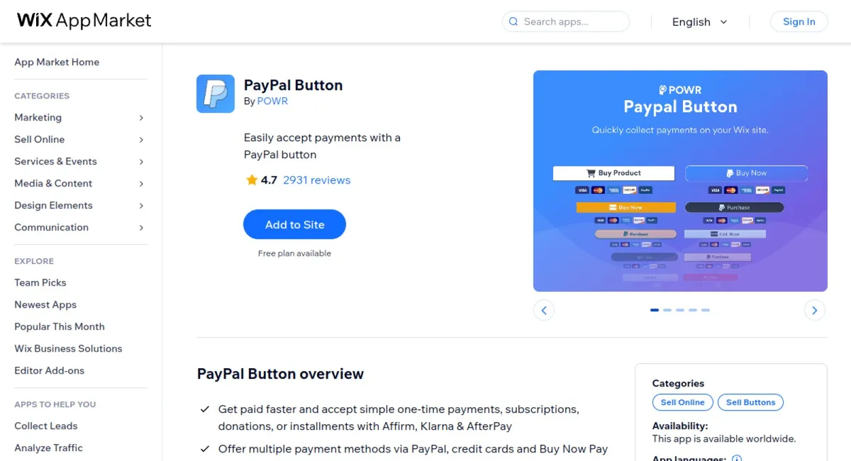 PayPal Button cover