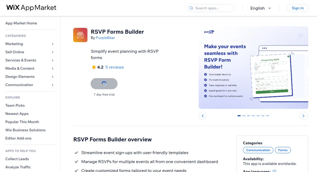 RSVP Forms Builder cover