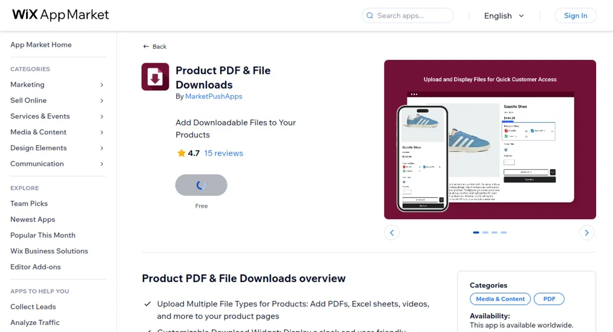 Product PDF &amp; File Downloads cover