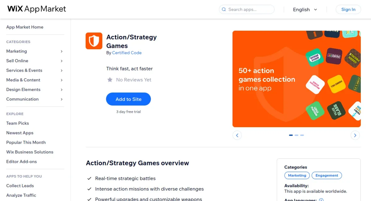 Action/Strategy Games cover