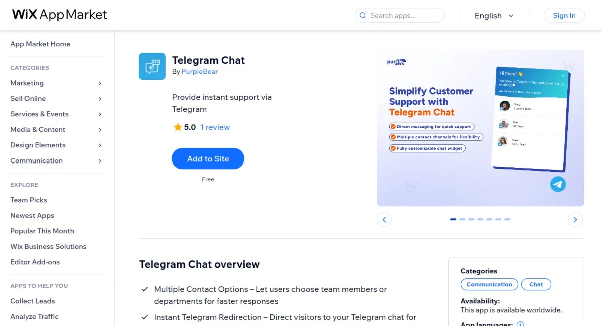 Telegram Chat cover